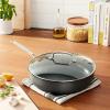 imageCuisinart 12Inch Deep Fry Pan wCover Chefs Classic Nonstick Hard Anodized Collection 62230DFP1