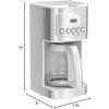 imageCuisinart 14Cup Coffee Maker Programmable PerfecTemp Glass Carafe Coffee Machine with 14 Cup Setting Brew Strength Control and Brew Pause Stainless Steel DCC3200NASWhite