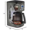 imageCuisinart 14Cup Coffee Maker Programmable PerfecTemp Glass Carafe Coffee Machine with 14 Cup Setting Brew Strength Control and Brew Pause Stainless Steel DCC3200NASBlackStainless