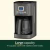 imageCuisinart 14Cup Coffee Maker Programmable PerfecTemp Glass Carafe Coffee Machine with 14 Cup Setting Brew Strength Control and Brew Pause Stainless Steel DCC3200NASBlackStainless