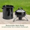 imageCuisinart 18 Vertical Charcoal Smoker Integrated Thermometer Water Bowl and Dual Vents Perfect for Smoked Brisket Chrome Plated Grates Smoker Grill for BBQ Camping TailgatesVertical Charcoal Smoker  16