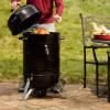 imageCuisinart 18 Vertical Charcoal Smoker Integrated Thermometer Water Bowl and Dual Vents Perfect for Smoked Brisket Chrome Plated Grates Smoker Grill for BBQ Camping TailgatesVertical Charcoal Smoker  18