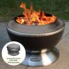 imageCuisinart 195 Cleanburn Smokeless Fire Pit with Removable Base for Ash Portable Outdoor Wood Burning Fireplace Smoke Free Carbon Stainless Steel Outdoor Heater Enhanced Airflow ampamp Easy CleanupCleanburn 24 Fire Pit