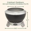 imageCuisinart 195 Cleanburn Smokeless Fire Pit with Removable Base for Ash Portable Outdoor Wood Burning Fireplace Smoke Free Carbon Stainless Steel Outdoor Heater Enhanced Airflow ampamp Easy CleanupCleanburn 195 Fire Pit