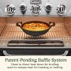 imageCuisinart 28 Outdoor Griddler and Broiler Combo 2in1 Carbon Steel FlatTop Grill and Broiler with Hood Adjustable Rack Wheels Side Tables Large Cooking Area for BBQs Outdoor Griddle Station28 Griddle  Broiler Combo