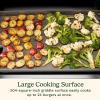 imageCuisinart 28 Outdoor Griddler and Broiler Combo 2in1 Carbon Steel FlatTop Grill and Broiler with Hood Adjustable Rack Wheels Side Tables Large Cooking Area for BBQs Outdoor Griddle Station28 Griddle  Broiler Combo