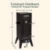 imageCuisinart 36 Vertical Propane Smoker 4 Removable Racks Spacious BBQ Smoker with Wood and Water Trays 15000 BTU Heat for Smoked Meat Brisket Jerky Fish Perfect for Tailgates Backyard Camping