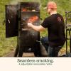 imageCuisinart 36 Vertical Propane Smoker 4 Removable Racks Spacious BBQ Smoker with Wood and Water Trays 15000 BTU Heat for Smoked Meat Brisket Jerky Fish Perfect for Tailgates Backyard Camping