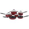 imageCuisinart 5511R 11Piece Set Advantage Nonstick Cookware RedRed