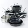 imageCuisinart 6610 Chefs Classic 10Piece Cookware Set NonstickHardAnodized11Piece