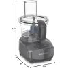 imageCuisinart 7Cup Sleek and Modern Design Food Processor with Two Easy Controls and Universal Blade for Chopping Mixing and Dough WhiteAnchor Gray
