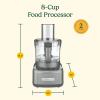 imageCuisinart 8 Cup Food Processor 350Watt Motor Gunmetal FP8GMP1Gunmetal