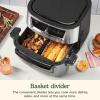 imageCuisinart Air Fryer 9Quart Basket Stainless Steel Fryer Oven with 6 Presets to Roast Bake Broil Air Fry Dehydrate and Keep Warm DishwasherSafe Parts Quick ampamp Easy Meals AIRX221 BlackStainless Steel  Black