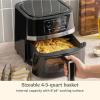 imageCuisinart Air Fryer 9Quart Basket Stainless Steel Fryer Oven with 6 Presets to Roast Bake Broil Air Fry Dehydrate and Keep Warm DishwasherSafe Parts Quick ampamp Easy Meals AIRX221 BlackStainless Steel  Black