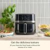 imageCuisinart Air Fryer 9Quart Basket Stainless Steel Fryer Oven with 6 Presets to Roast Bake Broil Air Fry Dehydrate and Keep Warm DishwasherSafe Parts Quick ampamp Easy Meals AIRX221 BlackStainless Steel  Black