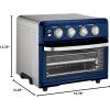 imageCuisinart Air Fryer Toaster Oven with Grill 1800W 81 Air Fryer Oven with Bake Convection Bake Grill Broil and Warm Options Large Capacity 60Minute Timer TOA70BKS Black SSNavy Blue
