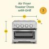imageCuisinart Air Fryer Toaster Oven with Grill 1800W 81 Air Fryer Oven with Bake Convection Bake Grill Broil and Warm Options Large Capacity 60Minute Timer TOA70BKS Black SSBlack
