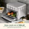imageCuisinart Air Fryer Toaster Oven with Grill 1800W 81 Air Fryer Oven with Bake Convection Bake Grill Broil and Warm Options Large Capacity 60Minute Timer TOA70BKS Black SSStainless Steel