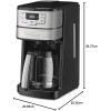 imageCuisinart Automatic Grind and Brew 12Cup Coffeemaker with 14 Cup Setting and AutoShutoff BlackStainless Steel DGB400NASBlackStainless