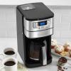 imageCuisinart Automatic Grind and Brew 12Cup Coffeemaker with 14 Cup Setting and AutoShutoff BlackStainless Steel DGB400NASBlackStainless
