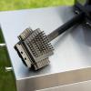 imageCuisinart CCB4125 4in1 Grill Cleaning Brush with Stainless Steel Wire Bristles  Scour Pad  Grill Scraper  13quot Handle Length