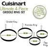 imageCuisinart CGR400 Size 4 inch 6 inch and 8 inch Ultimate Griddle Ring Set 4Piece