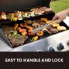 imageCuisinart CGS1100 Spatula Locking Tongs Fork Basting Brush 4Piece Grill Tool Set Ash Wood Handle