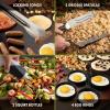 imageCuisinart CGS1312 12Piece Tool Set Outdoor Griddle AccessoriesSpatula Tongs Scraper Melting Dome Squirt Bottle Silicone Egg Ring