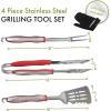 imageCuisinart CGS134 Grilling Tool Set with Grill Glove Red 3PieceRed