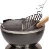 imageCuisinart CHA830 Cleanburn Fire Pit Griddle ampamp Grill Top PreSeasoned Cast Iron