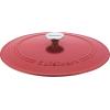 imageCuisinart Chefs Classic Enameled Cast Iron Oval Covered Casserole Cardinal Red 55QuartPeony Pink