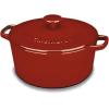 imageCuisinart Chefs Classic Enameled Cast Iron Round Covered Casserole Cardinal Red 7 QuartCardinal Red