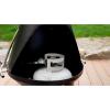imageCuisinart Chimenea Propane Fire Pit 40000 BTU Coated Steel Outdoor Propane Heater with Lava Rocks and Directional Heat Adjustable Fire Pit with Safety Shutoff for Patios and More