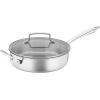 imageCuisinart Classic Pots ampamp Pans Set 10 pcs Cookware Set with Saucepans Saute pans ampamp Skillets Tapered Rims for Drip Free Pouring ampamp Cool Grip Handles Stainless Steel TPS10
