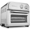 imageCuisinart Compact Air Fryer Toaster Oven Stainless Steel Fryer with 6in1 Functions Adjustable Temperature Includes Oven Rack Baking Pan and Air Fry Basket TOA26Stainless Steel