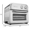 imageCuisinart Compact Air Fryer Toaster Oven Stainless Steel Fryer with 6in1 Functions Adjustable Temperature Includes Oven Rack Baking Pan and Air Fry Basket TOA26Stainless Steel