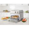imageCuisinart Compact Air Fryer Toaster Oven Stainless Steel Fryer with 6in1 Functions Adjustable Temperature Includes Oven Rack Baking Pan and Air Fry Basket TOA26Stainless Steel