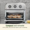imageCuisinart Compact Air Fryer Toaster Oven Stainless Steel Fryer with 6in1 Functions Adjustable Temperature Includes Oven Rack Baking Pan and Air Fry Basket TOA26Stainless Steel