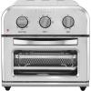 imageCuisinart Compact Air Fryer Toaster Oven Stainless Steel Fryer with 6in1 Functions Adjustable Temperature Includes Oven Rack Baking Pan and Air Fry Basket TOA26Stainless Steel