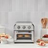 imageCuisinart Compact Air Fryer Toaster Oven Stainless Steel Fryer with 6in1 Functions Adjustable Temperature Includes Oven Rack Baking Pan and Air Fry Basket TOA26Stainless Steel