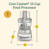 imageCuisinart FP130AG Core Custom 13Cup Multifunctional Food Processor Anchor GraySilver Sand