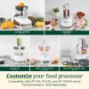 imageCuisinart FP130AG Core Custom 13Cup Multifunctional Food Processor Anchor GrayWhite