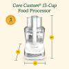 imageCuisinart FP130AG Core Custom 13Cup Multifunctional Food Processor Anchor GrayWhite