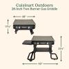 imageCuisinart Flat Top Professional Quality Propane CGG0028 28quot Two Burner Gas Griddle
