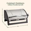 imageCuisinart Grillster Portable Gas Grill Stainless Steel Compact BBQ Grill with Locking Lid for Easy Transport 8000 BTU Propane Grill with Dishwasher Safe Cooking Grate Small Grill for Camping ampamp BBQsGrillster 8 000 BTU Portable Gas Grill Newer Version