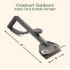 imageCuisinart Heavy Duty Griddle Scraper 6inch Stainless Steel Blade with Splash Protection and Ergonomic Handle Great Griddle Accessory Flat Top Grill Scraper BBQ Tool for Outdoor CleaningGray