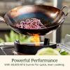 imageCuisinart Outdoor Wok Station 50000 BTU Propane Outdoor Wok Burner with Prep Table 14quot Carbon Steel Fry Pan Stainless Steel Side Table Storage Outdoor Cooking Station for Stir Fry Searing BBQ