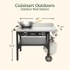 imageCuisinart Outdoor Wok Station 50000 BTU Propane Outdoor Wok Burner with Prep Table 14quot Carbon Steel Fry Pan Stainless Steel Side Table Storage Outdoor Cooking Station for Stir Fry Searing BBQ