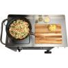 imageCuisinart Outdoor Wok Station 50000 BTU Propane Outdoor Wok Burner with Prep Table 14quot Carbon Steel Fry Pan Stainless Steel Side Table Storage Outdoor Cooking Station for Stir Fry Searing BBQ