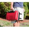 imageCuisinart Petite Gourmet Portable Gas Grill Compact ampamp Lightweight Tabletop Small Grill for BBQs Camping Tailgates ampamp Small Spaces 5500 BTU Burner Folding with Carry Handles RedPetit Gourmet Tabletop Gas Grill  Red
